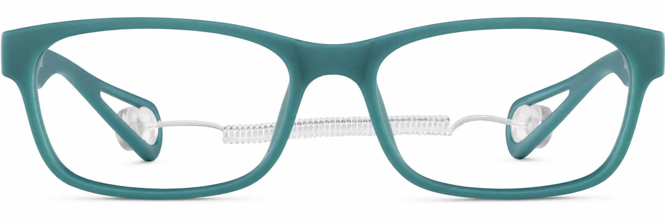 Teal Kid's Rectangle Glasses · Teal · reference