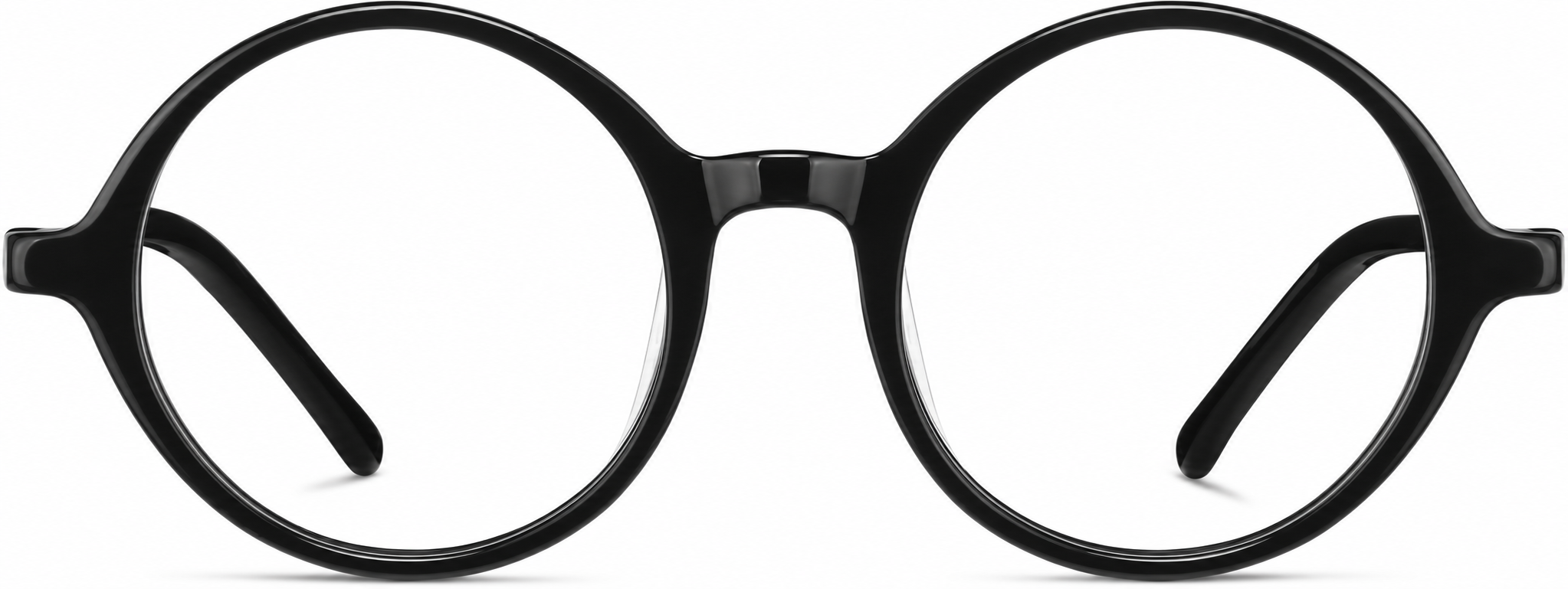 Black Round Glasses · Black · reference