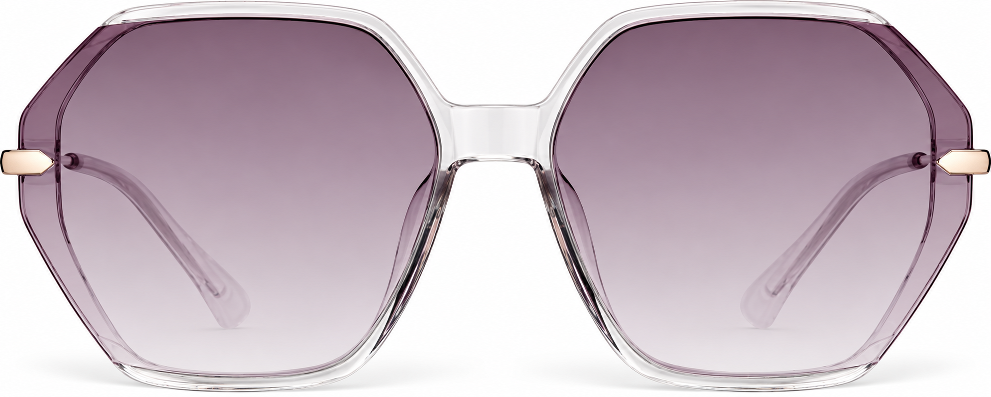 Clear Geometric Sunglasses · Clear · reference