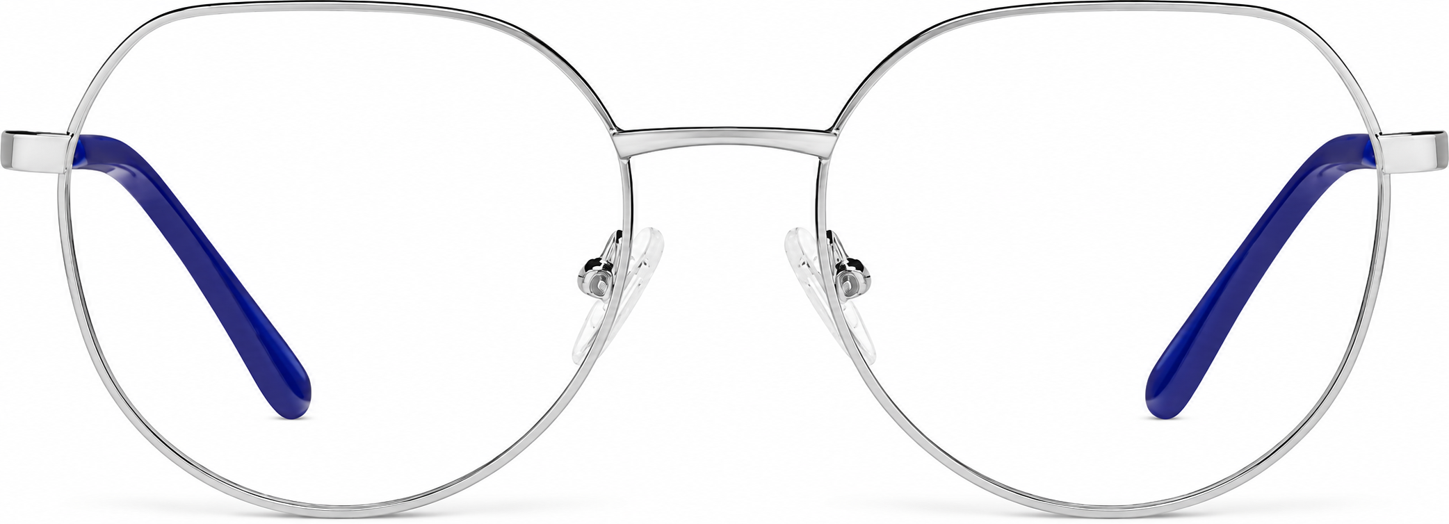 Silver Geometric Glasses · Silver · reference