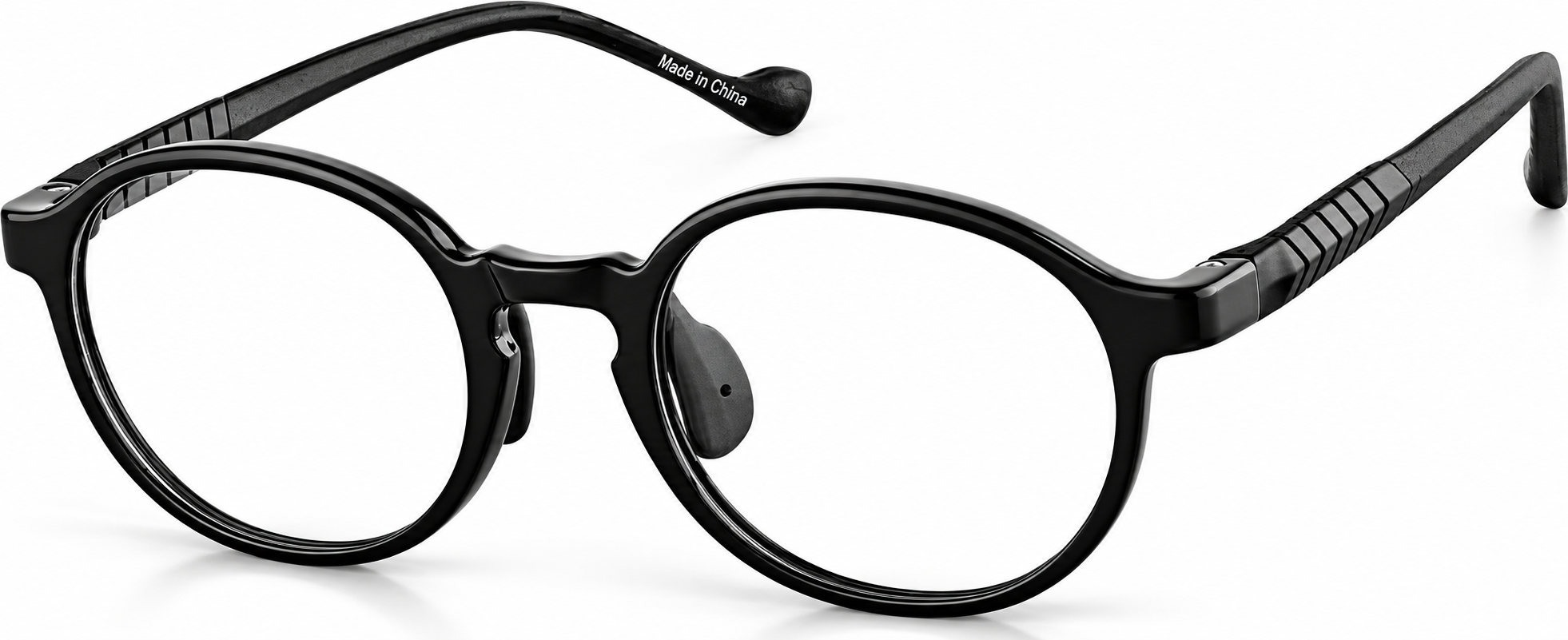Black Round Glasses · Black · reference