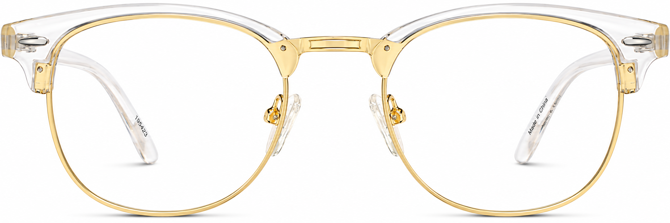 Clear Bravo Browline Glasses · Clear · reference