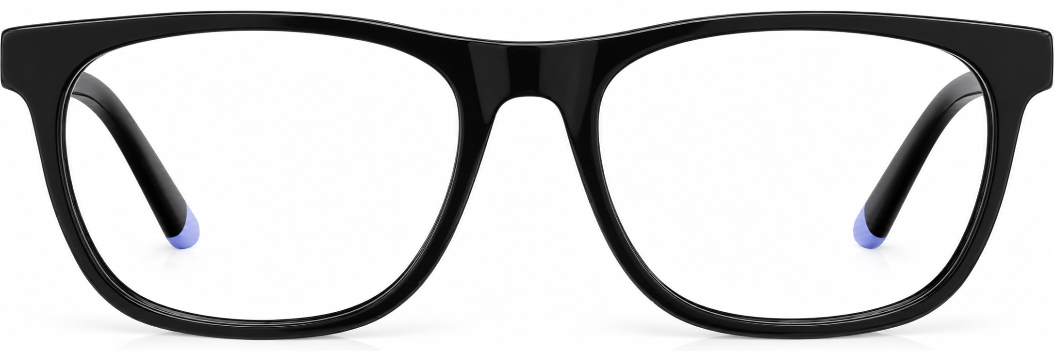Black Rectangle Glasses · Black · reference