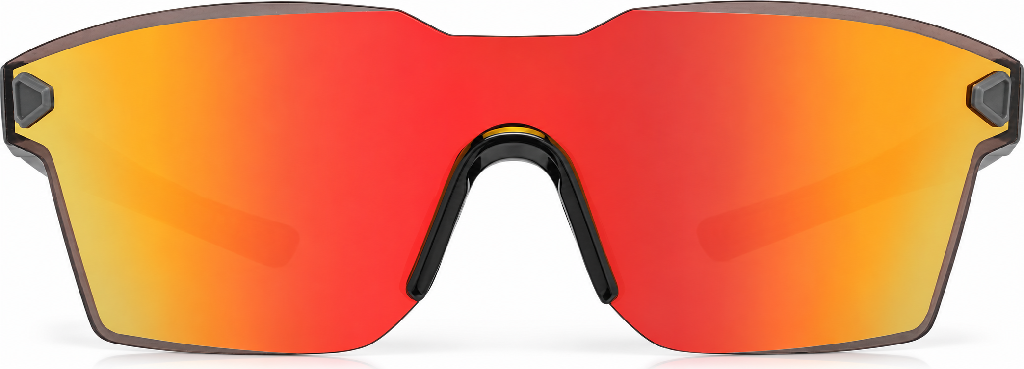 Black with Flame Mirror Rectangle Sunglasses · Black with Flame Mirror · reference