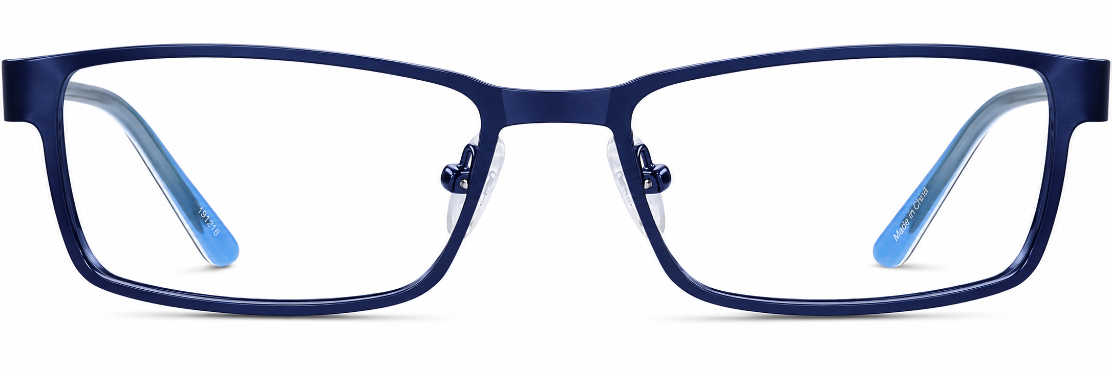 Blue Rectangle Glasses · Blue · reference