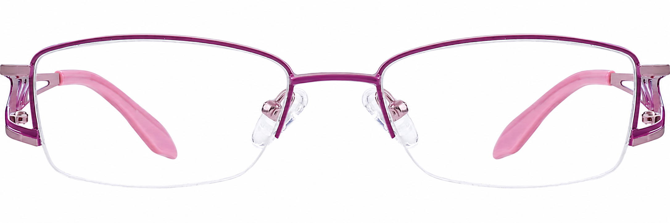 Pink Half-Rim Glasses · Pink · reference