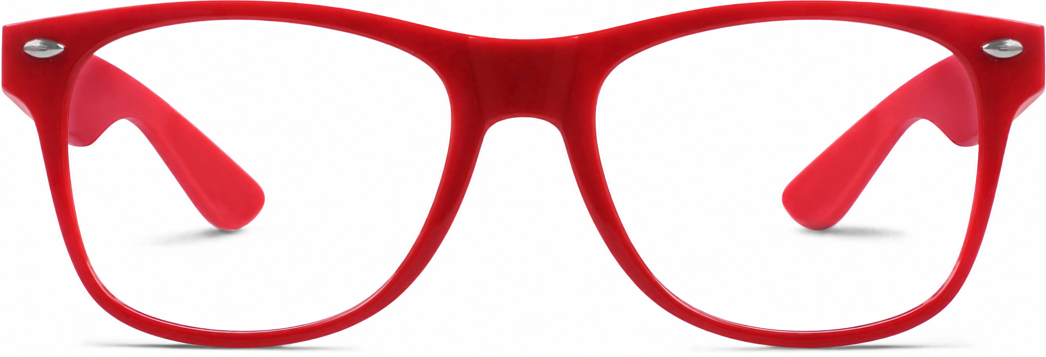 Red Kids’ Square Glasses · Red · reference
