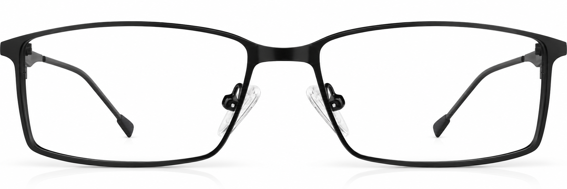 Black Rectangle Glasses · Black · reference