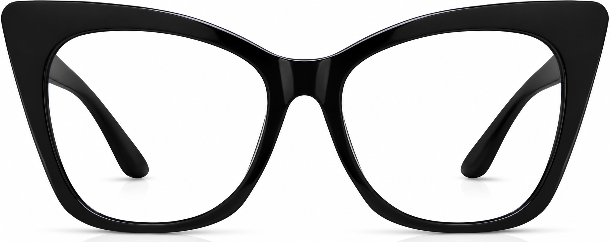 Black Cat-Eye Glasses · Black · reference