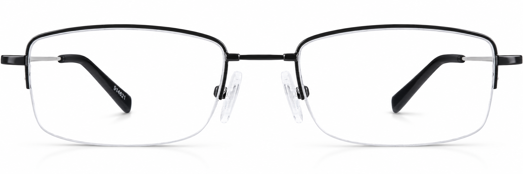 Black Rectangle Glasses · Black · reference