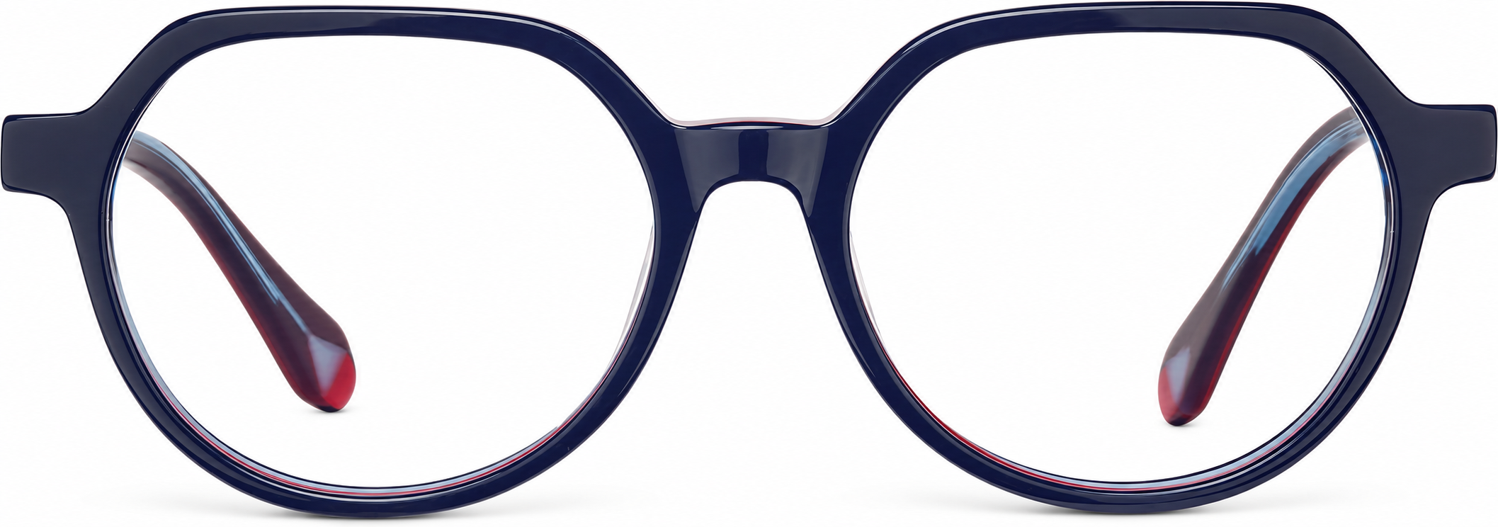 Blue Kids' Geometric Glasses · Blue · reference