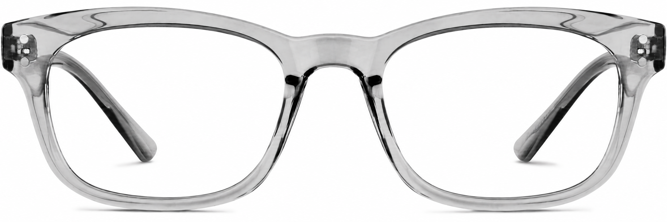 Smoke Rectangle Glasses · Smoke · reference