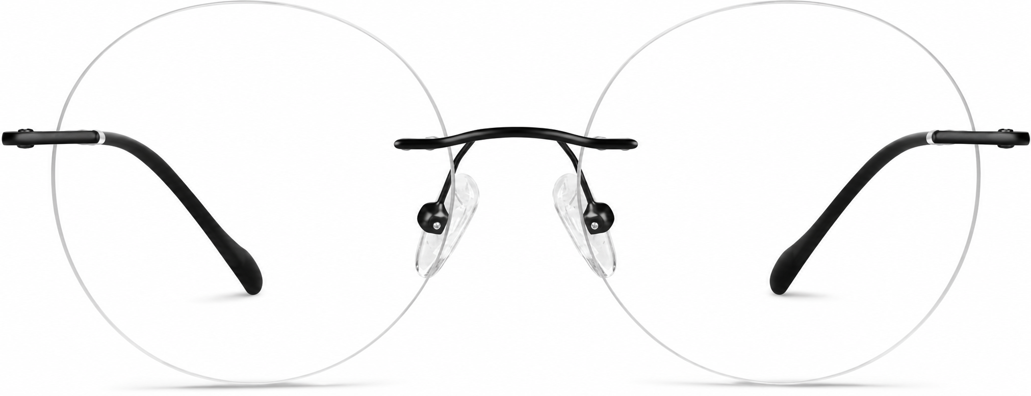 Black Customizable Rimless Glasses · Black · reference