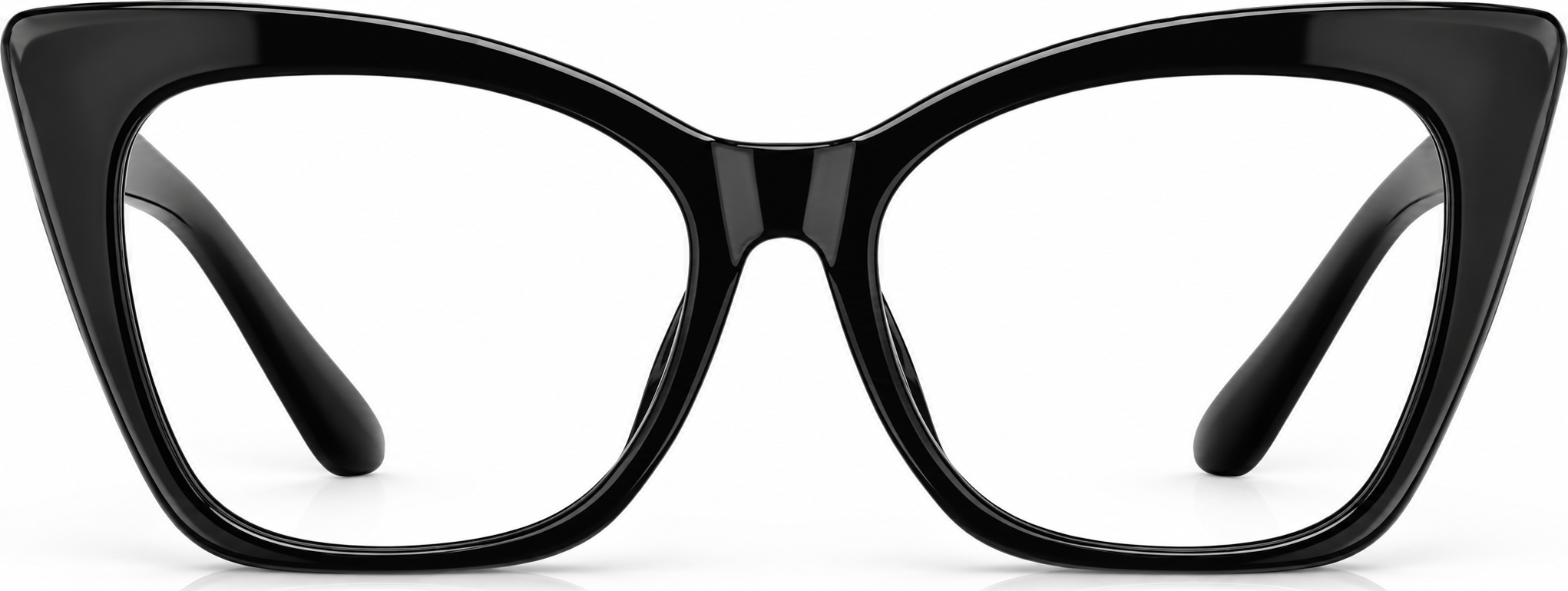 Black Cat-Eye Glasses · Black · reference