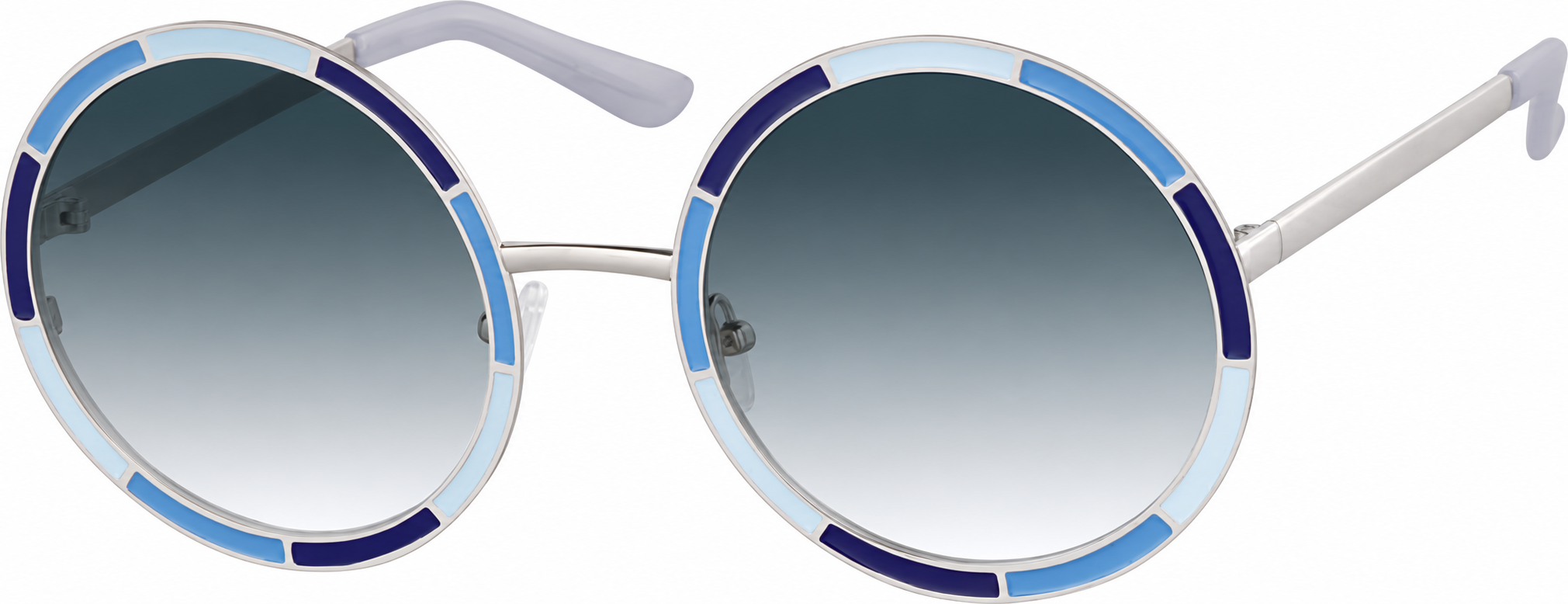 Premium Round Sunglasses · Blue · reference