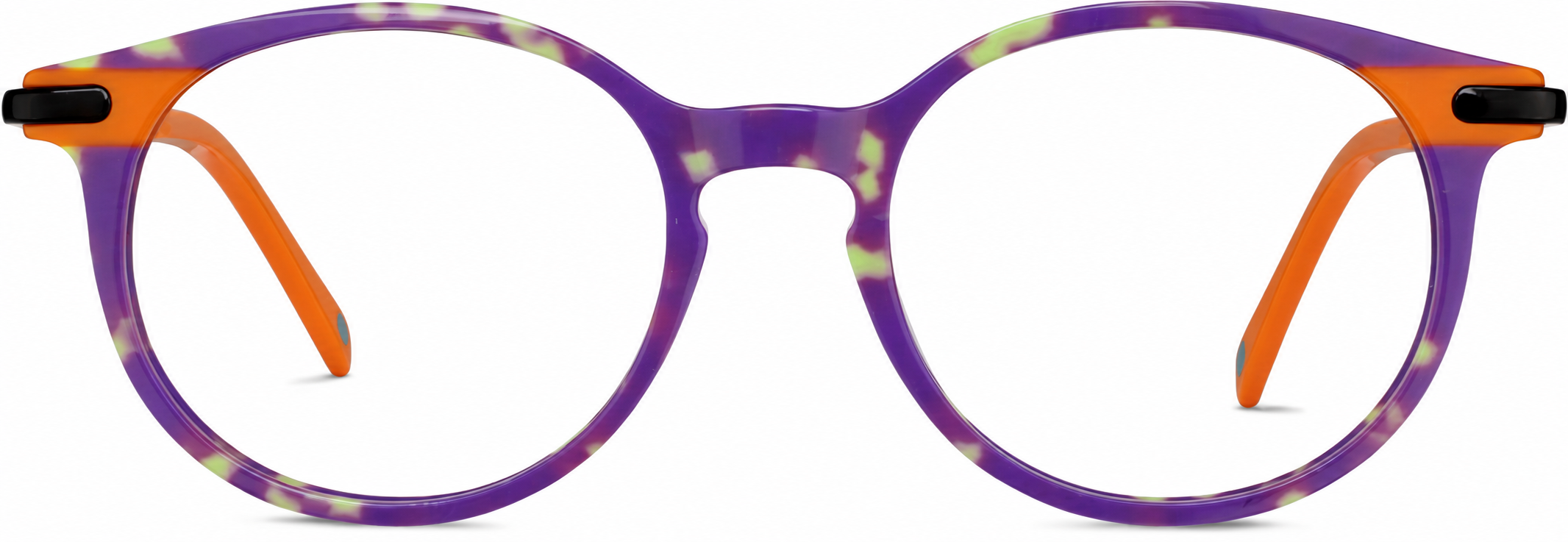 Purple Kids' Round Glasses · Purple · reference