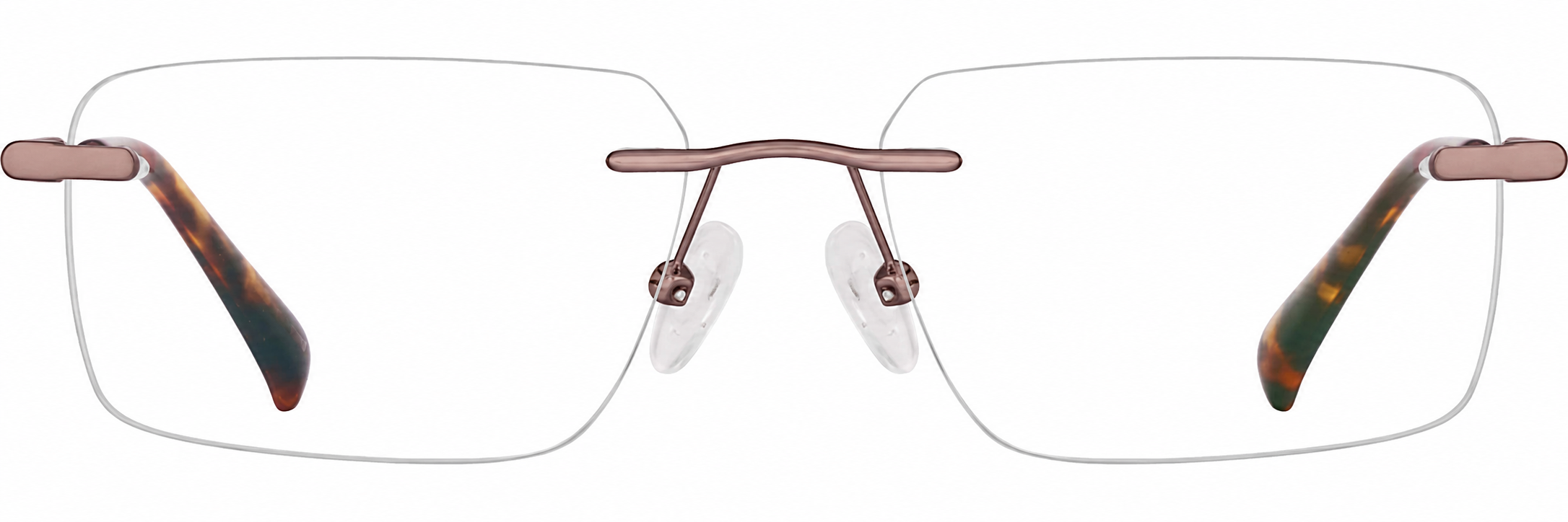 Brown Customizable Rimless Glasses · Brown · reference