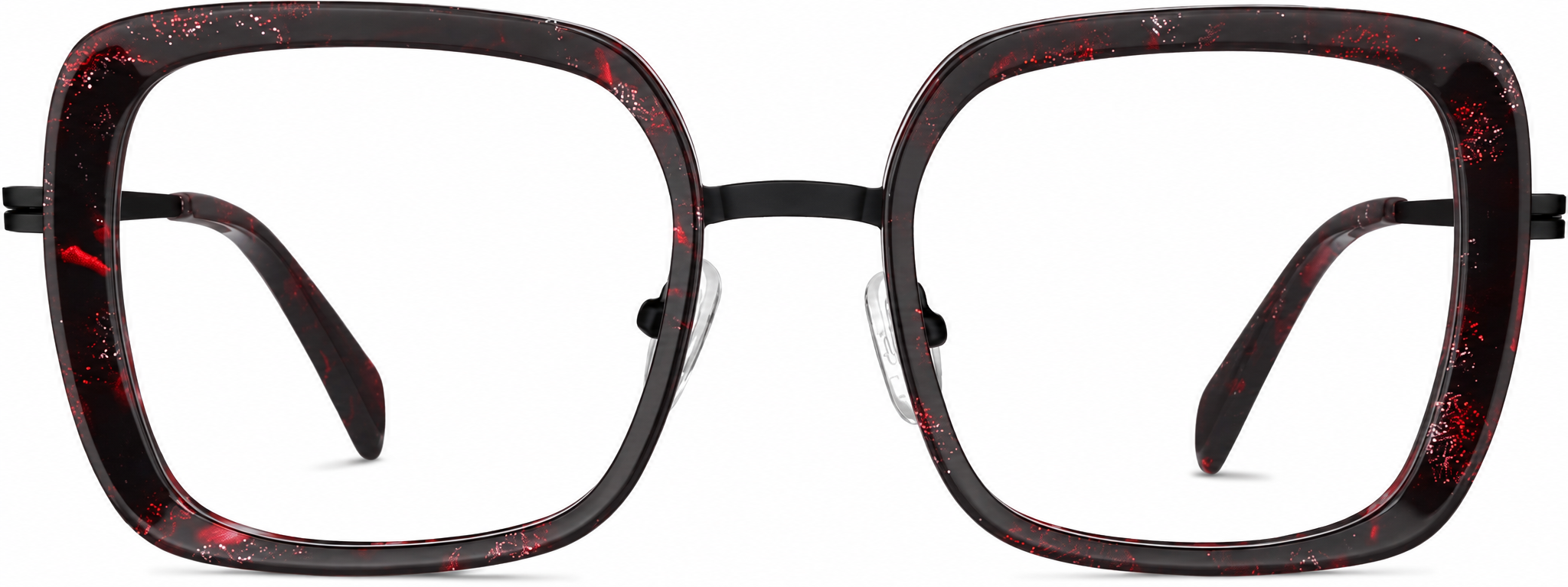 Red Square Glasses · Red · reference