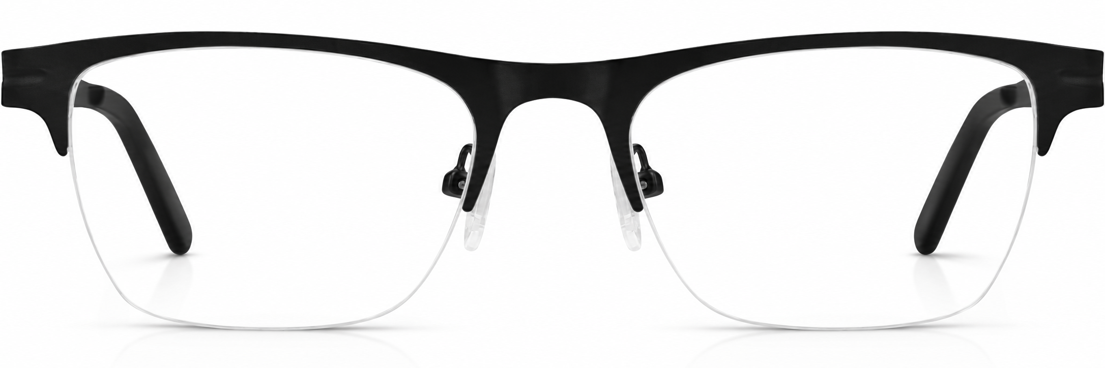 Black Rectangle Glasses · Black · reference