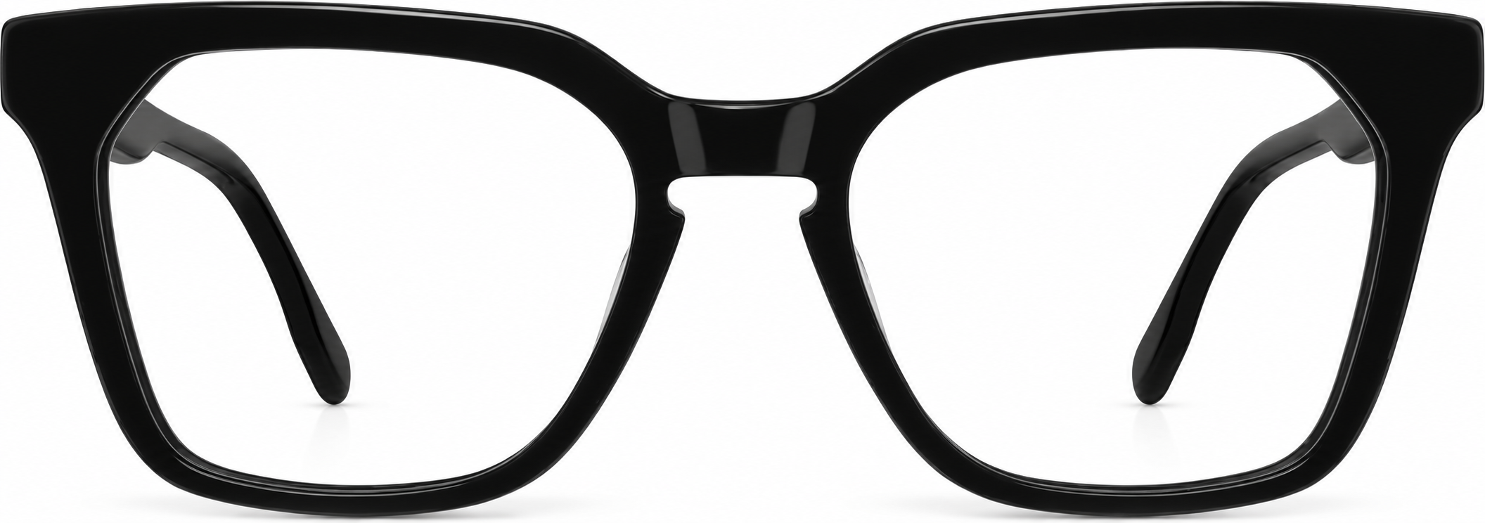Black Square Glasses · Black · reference