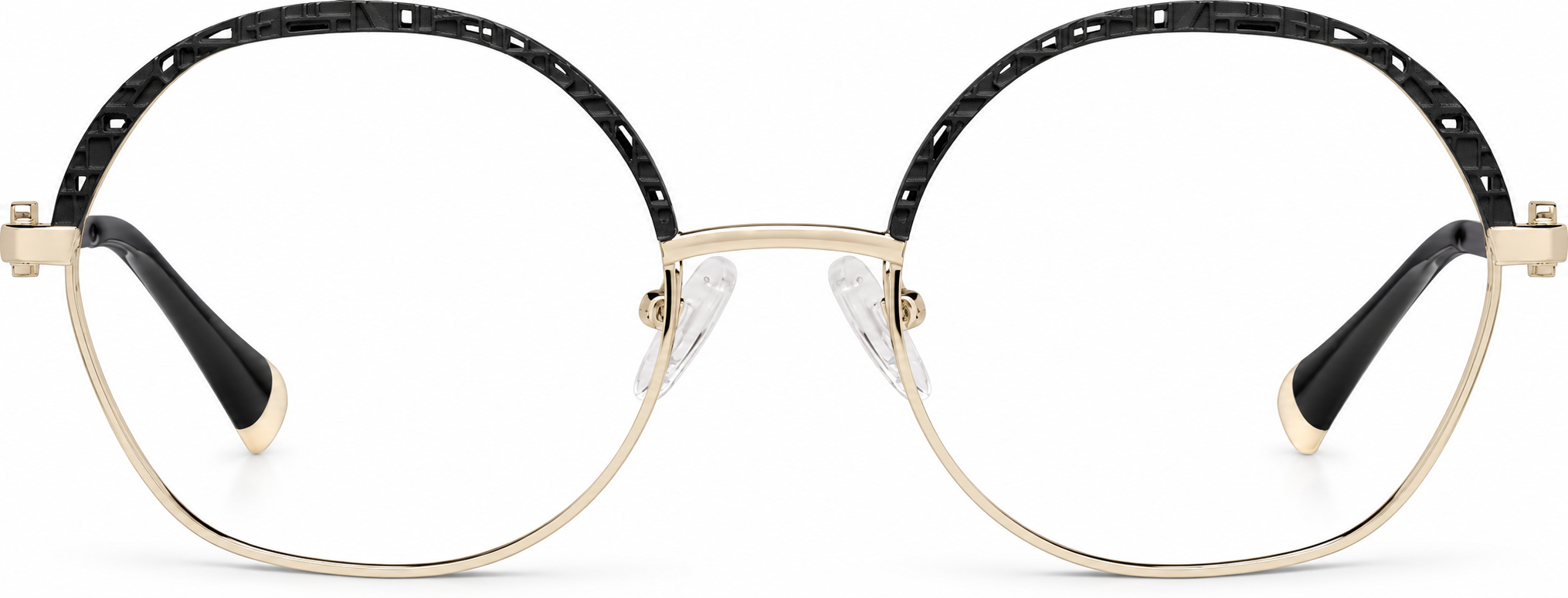 Black Round Glasses · Black · reference