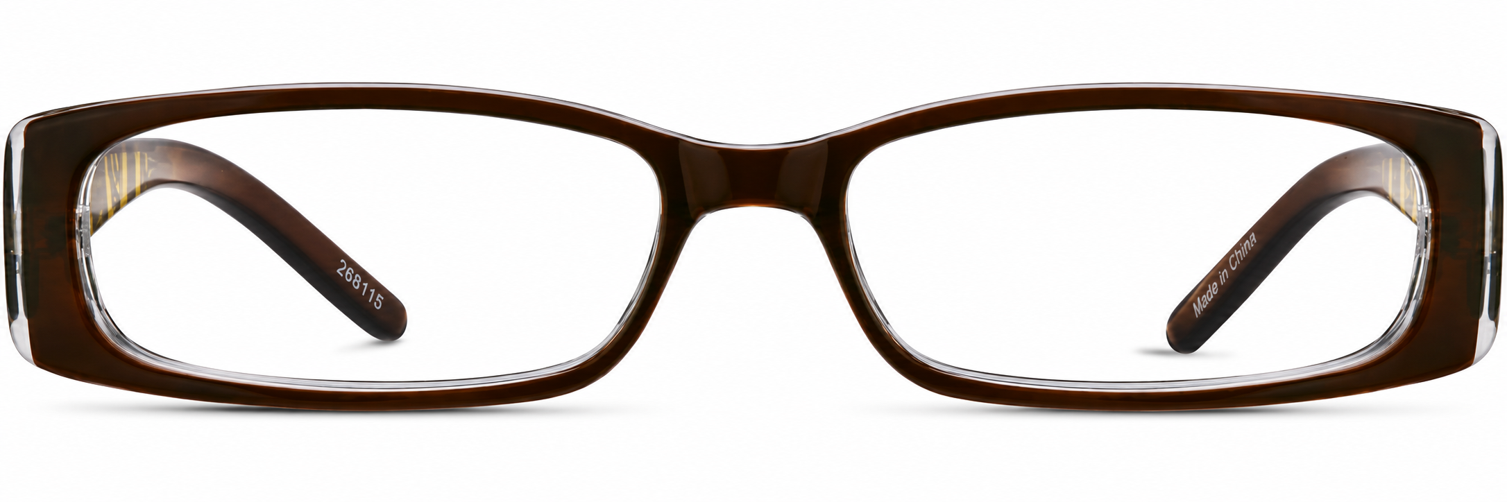 Brown Rectangle Glasses · Brown · reference