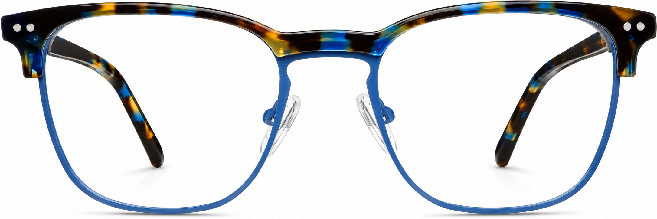 Blue Browline Glasses · Blue · reference