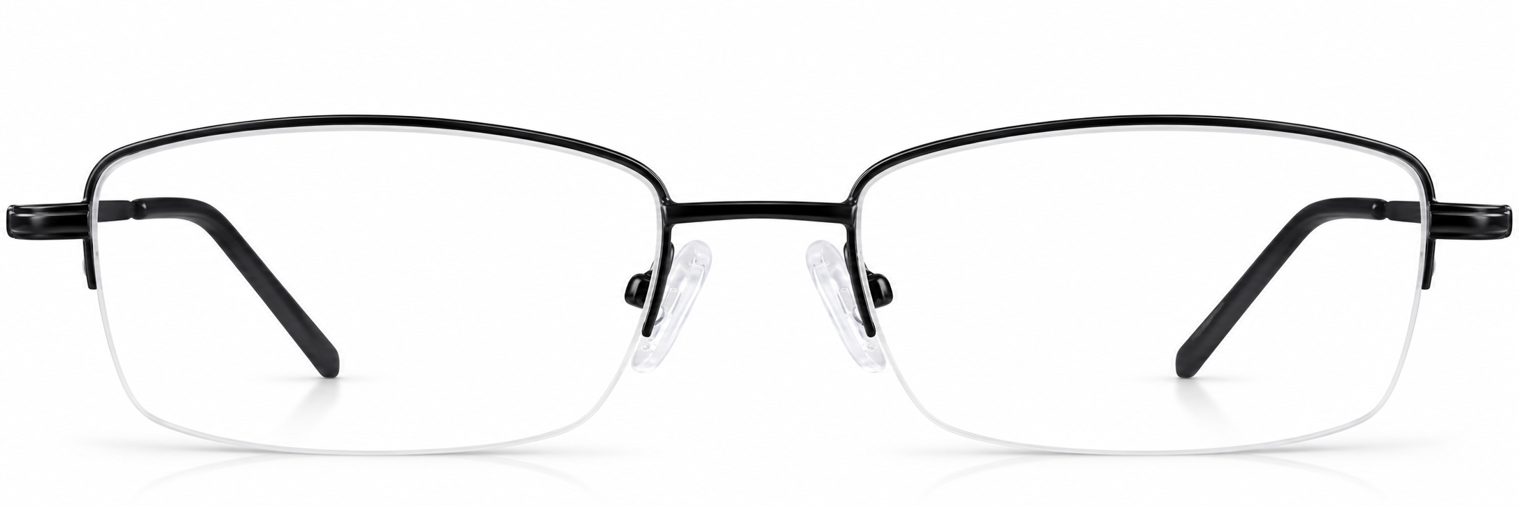 Black Rectangle Glasses · Black · reference