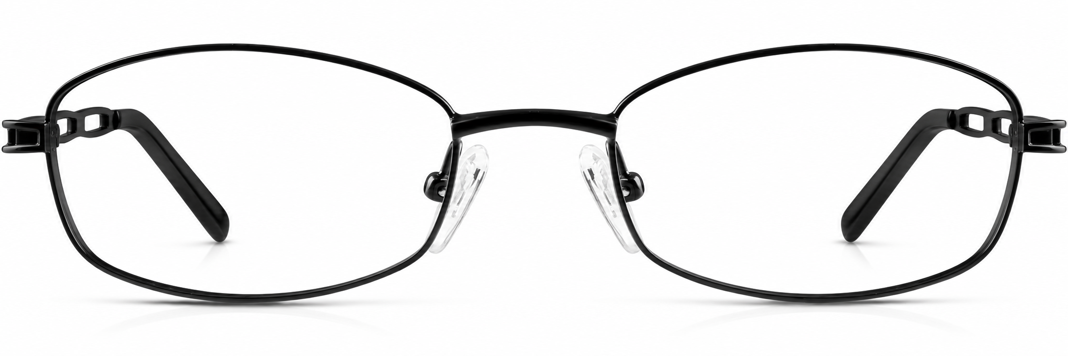 Black Rectangle Glasses · Black · reference