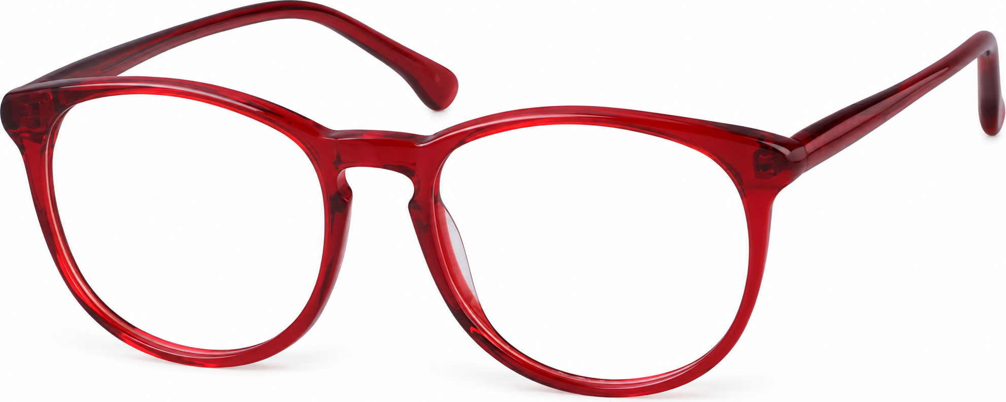 Round Red Eyeglasses · Red · reference