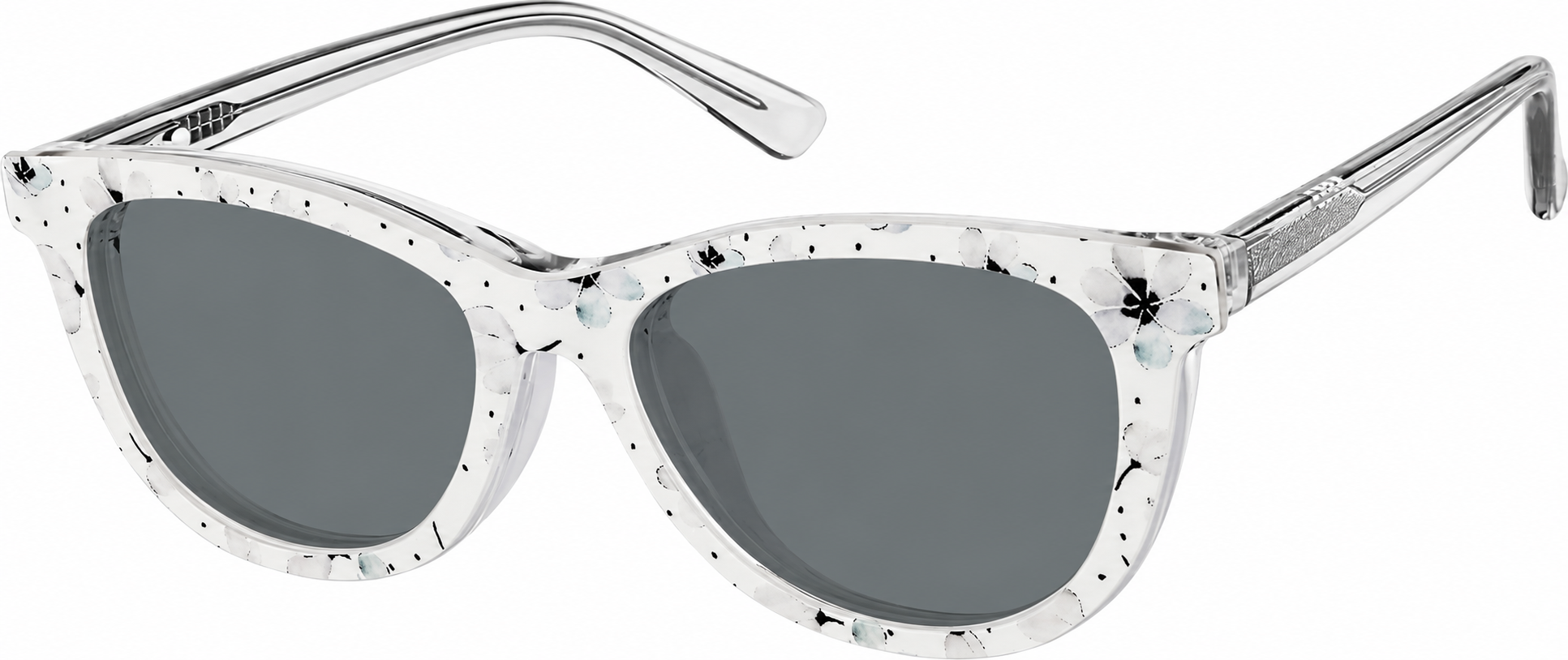 Clear Kids' Polarized Cat-Eye Magnetic Clip-on Glasses · Clear · reference
