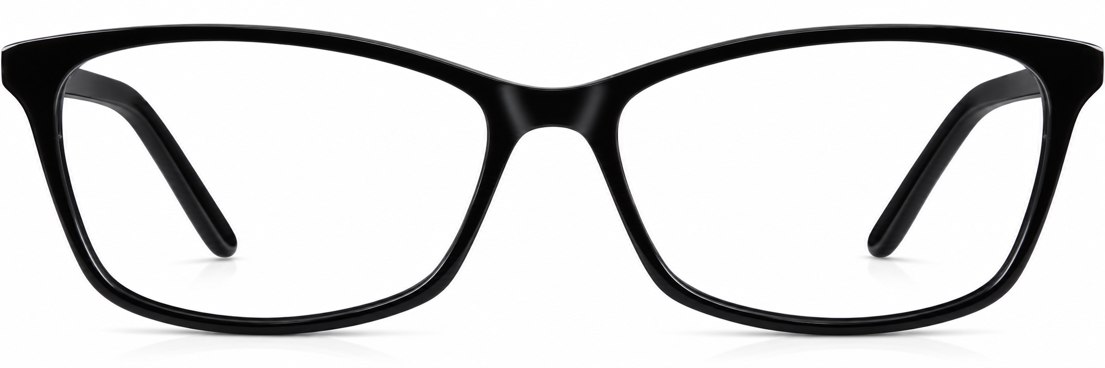 Black Rectangle Glasses · Black · reference