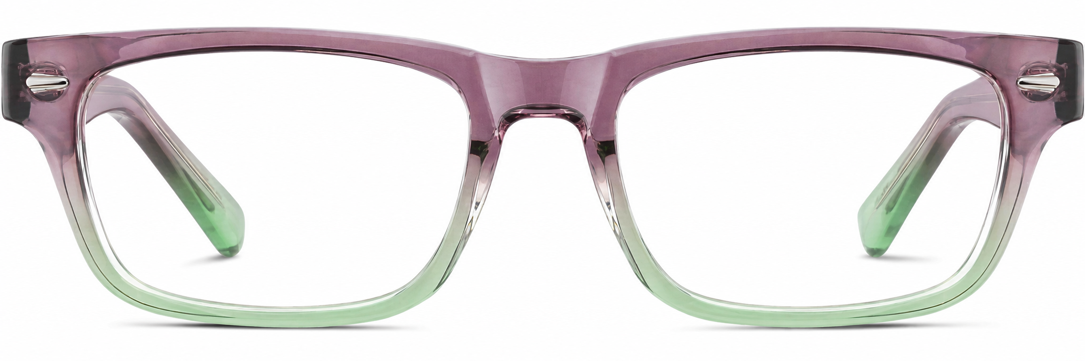Purple Kids' Rectangle Glasses · Purple · reference